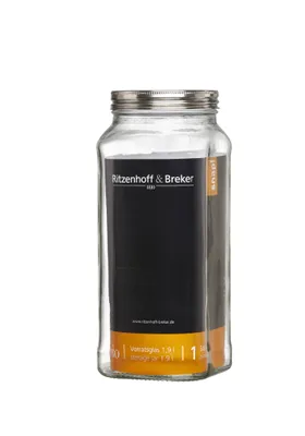 Produktbild von #4xRitzenhoff & Breker Vorratsglas "VIO", eckig, 1,9 l