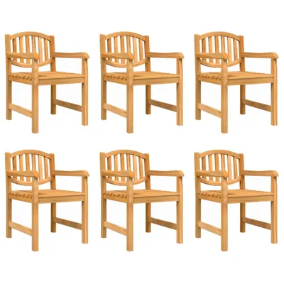 Produktbild von vidaXL Gartenstühle 6 Stk. 58x59x88 cm Massivholz Teak