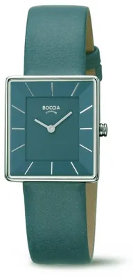 Produktbild von Boccia Damen Armbanduhr Trend 3351-08 Titan Lederband blau