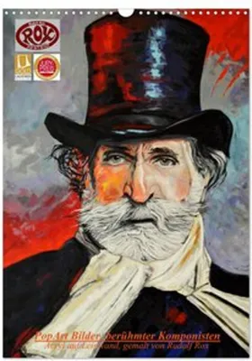 Produktbild von PopArt Bilder berühmter Komponisten (Wandkalender 2026 DIN A3 hoch), CALVENDO Monatskalender