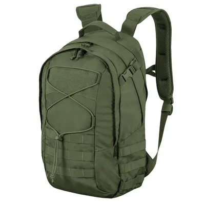 Produktbild von EDC Rucksack 21L Helikon-Tex Cordura 500D Outdoor Bushcraft Trekking Wandern MOLLE System bequem robust Herren - Olive Green