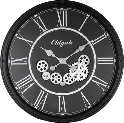 Zdjęcie produktu dla Zegar ścienny OLDGATE czarny Ø 72 cm Mybesthome