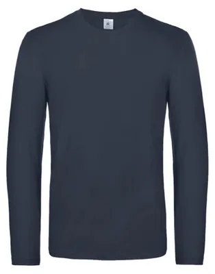 Image de B&C - T-shirt « #E190 » pour homme à manches longues LT1704 (M) (bleu marine)