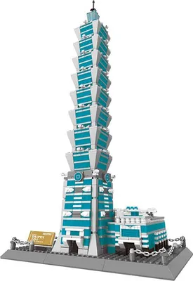 Produktbild von Wange Architect Bausatz Wolkenkratzer Taipei 101 kompatibel 1512 Teile