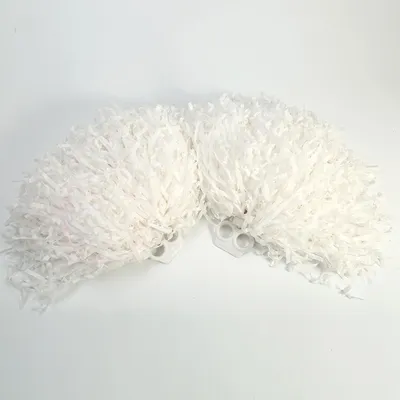 Produktbild von 2 Stück, Cheerleader-Pompons, Sport-Party-Tanzzubehör, weiß