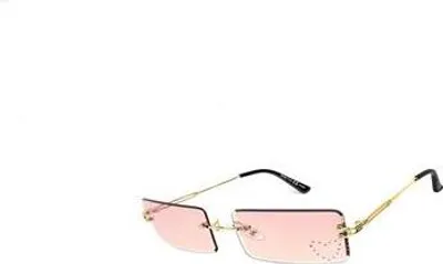 Produktbild von Sonnenbrille Randlos Rechteckig Rahmenlos Damen Herren Brille 2161