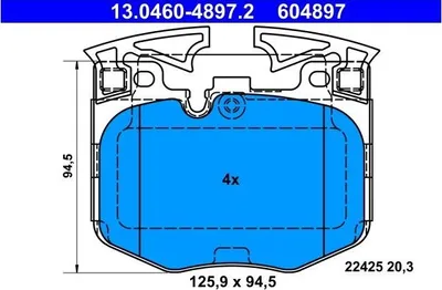 Zdjęcie produktu dla Klocki Hamulcowe Bmw Przód 3/5/6/7/8/X3/X4/X5/X6/X7/Z4 2,0-3,0 15-