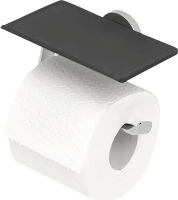 Produktbild von Toilettenpapierhalter TIGER Noon mit Ablage chrom