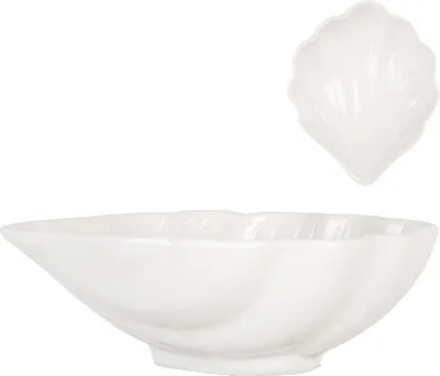 Produktbild von Clayre & Eef 6CEBO0176 Schale Weiß Keramik 12x10x4 cm Landhausstil