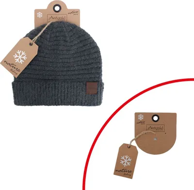 Produktbild von Antonio Damen Strick Mütze Bouclé Beanie - grey : grey Farbe vom Hersteller: grey