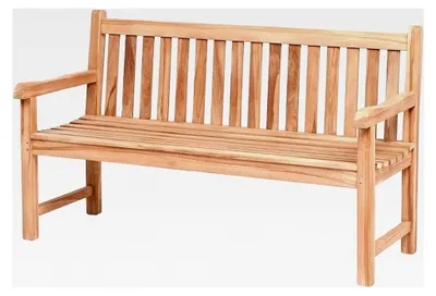 Produktbild von Teak Sitzbank ca. L150cm Gartenbank Holzbank Parkbank