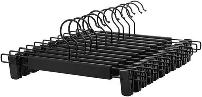 Produktbild von Kleerhangers Set 12 Stück schwarz 35,5 cm