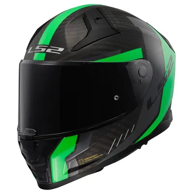 Produktbild von LS2 FF811 Vector II Carbon Grid Helm, neon-grün, 2XL (63/64)