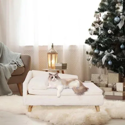 Image de Lit imperméable pour animaux de compagnie avec coussin et rembourrage