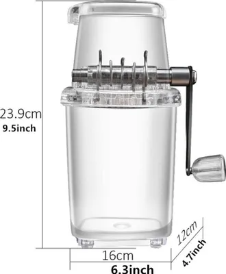 Produktbild von Eiswürfelbehälter Eiszerkleinerer Manueller rotierender