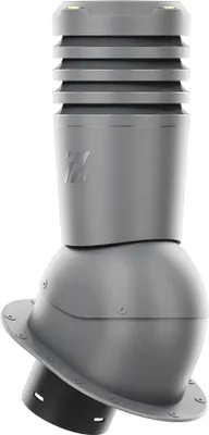 Produktbild von KRONO-PLAST Entlüfterkamin Ecoline für Blechdachziegel mit flachem Boden und Butyl-Dichtung (Graphit)