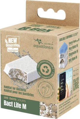 Filtermaterial Aquatlantis B-Box Bact Life M für Box Innenfilter reduziert Ammonium/Ammoniak, Nitrat und Nitrit