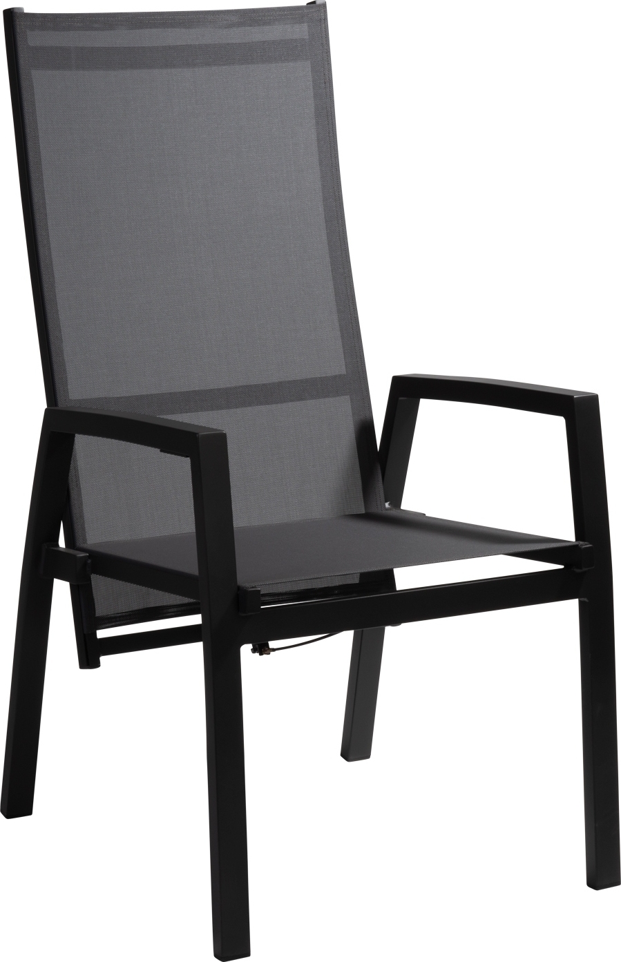 Gartenstuhl - Anthrazit - Grau - Textilen - Aluminiumrahmen - stapelbar