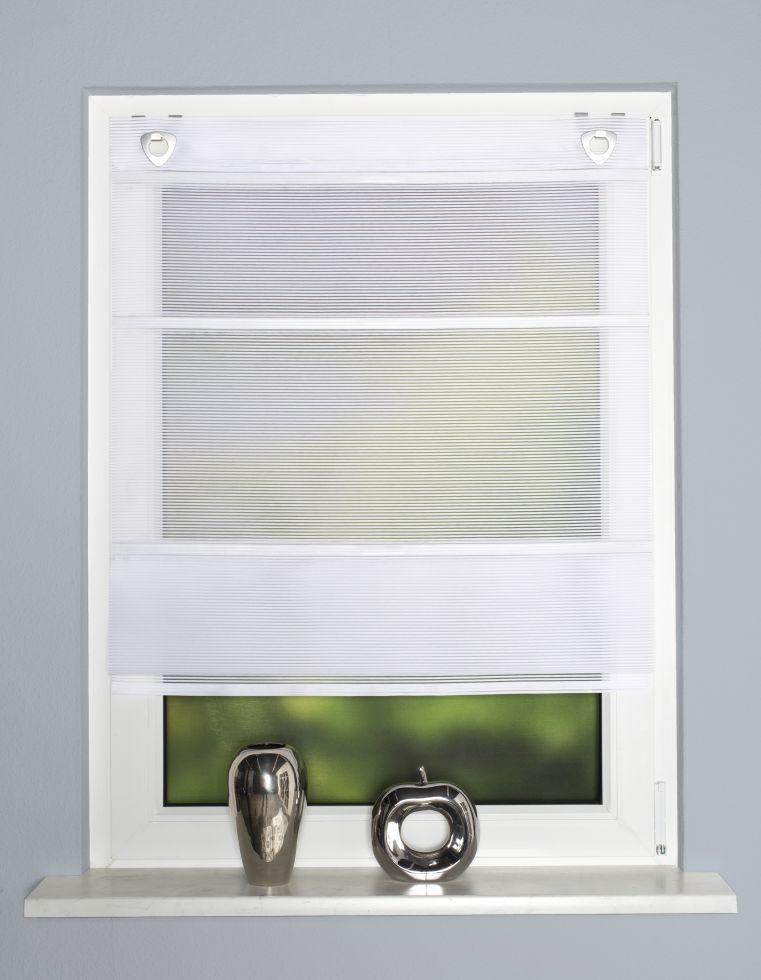 Home Wohnideen Raffrollo weiß 130 x 60 cm