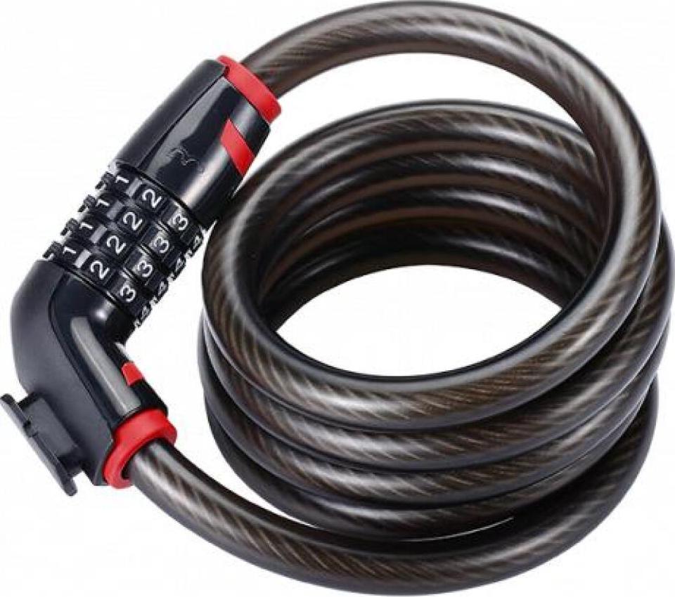 BBB Nummern-Spiralschloss CodeLock BBL-45 15 x 1.800 mm schwarz 15 x 1800 mm B56452