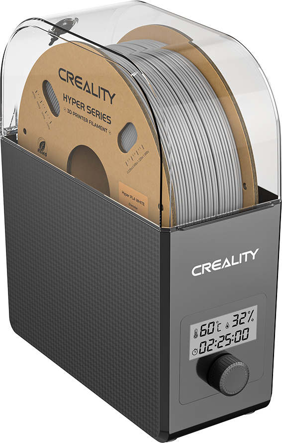 Creality Filament Dryer Box 2.0 - 360° teplovzdušný ohrev, 24-hodinový časovač, monitorovanie vlhkosti, pre 1,75 mm a 2,85 mm filamenty (PLA/ABS/ASA)