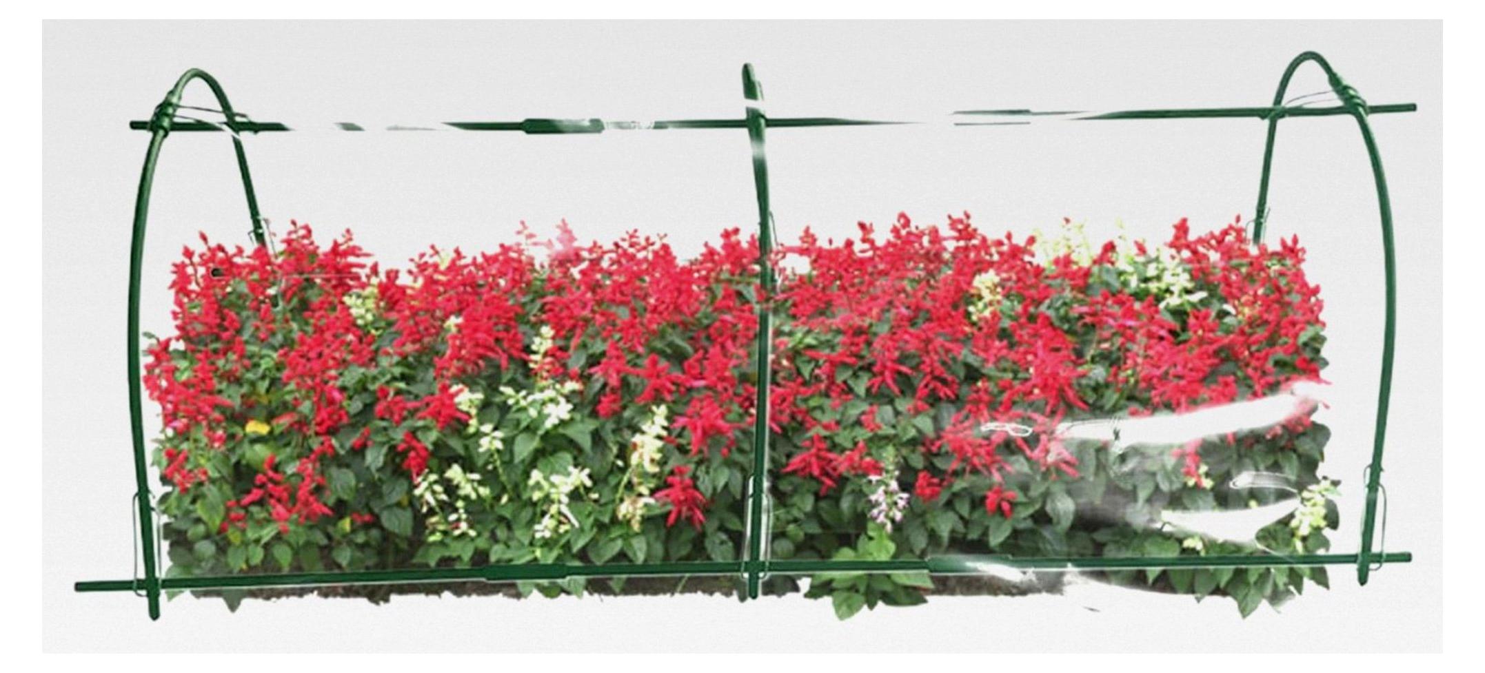 Markenlos Gartenbogen | Pflanzenwachstumstunnel, windgeschützter Pflanzbügel mit Wachstumstunnel für Hochbeet, Gewächshaus und Blumenbeet