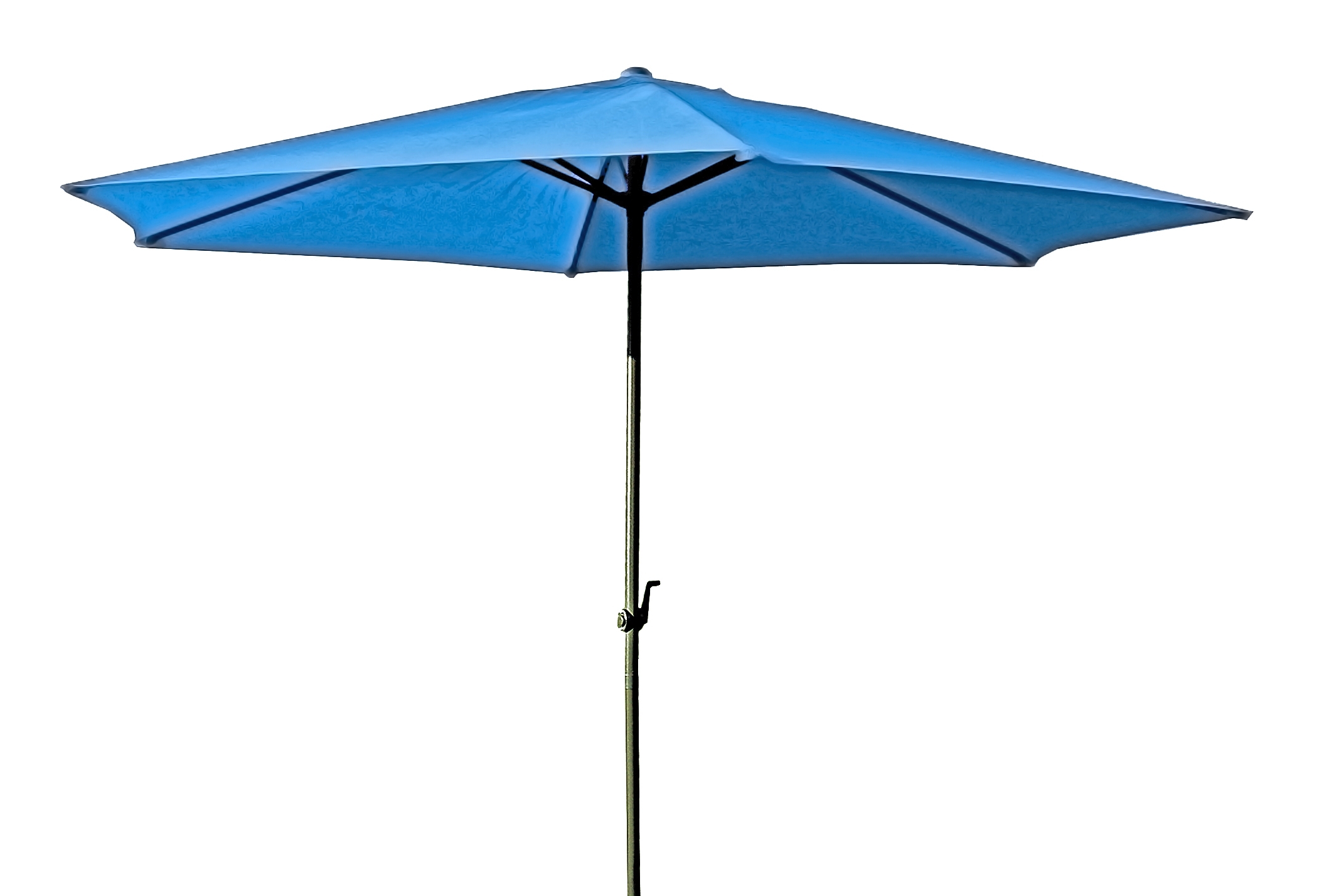 Gartentrends Sonnenschirm >Bietigheim< in Blau aus Polyester, Stahl - 250cm (H) 240179