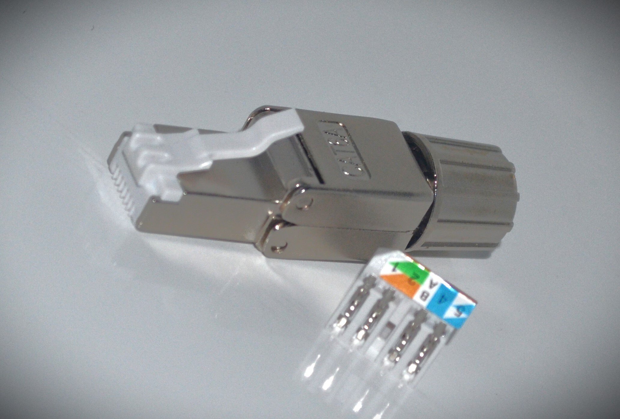 ERKMAN CAT 5-6-7 Netzwerkstecker RJ45 Netzwerk Stecker sehr einfach werkzeuglos