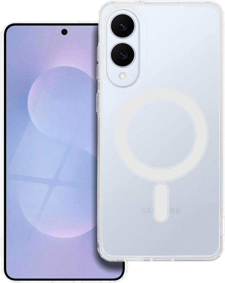 CLEAR MAG COVER kryt na mobilný telefón kompatibilný s MagSafe vhodný pre SAMSUNG S25 EDGE transparentný