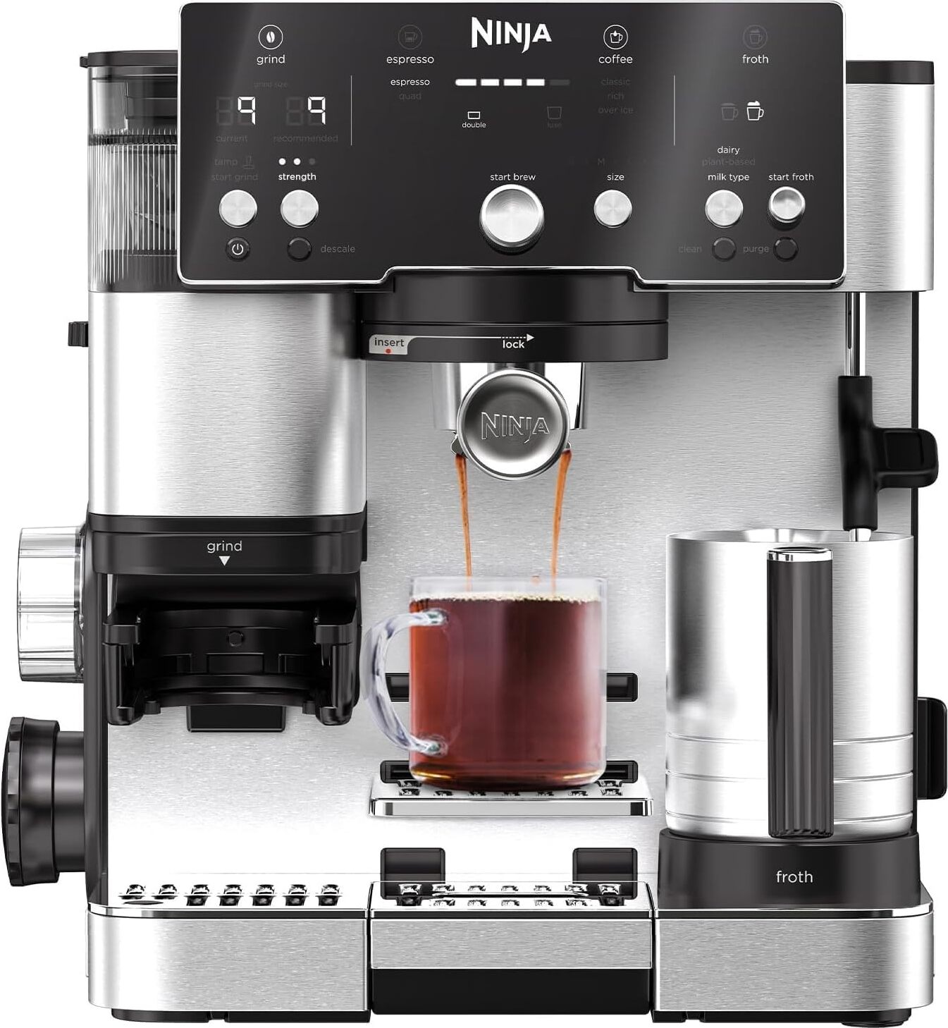 Ninja ES501EU Luxe Essential Espressomaschine 2v1 Espresso und Filterkaffee