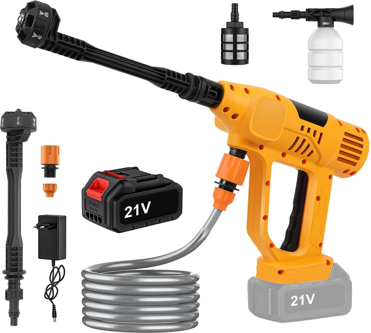 Akumulátorový vysokotlakový čistič, maximálny tlak 65 bar, užívateľsky prívetivý dizajn, 1 batéria, EÚ, elektrický