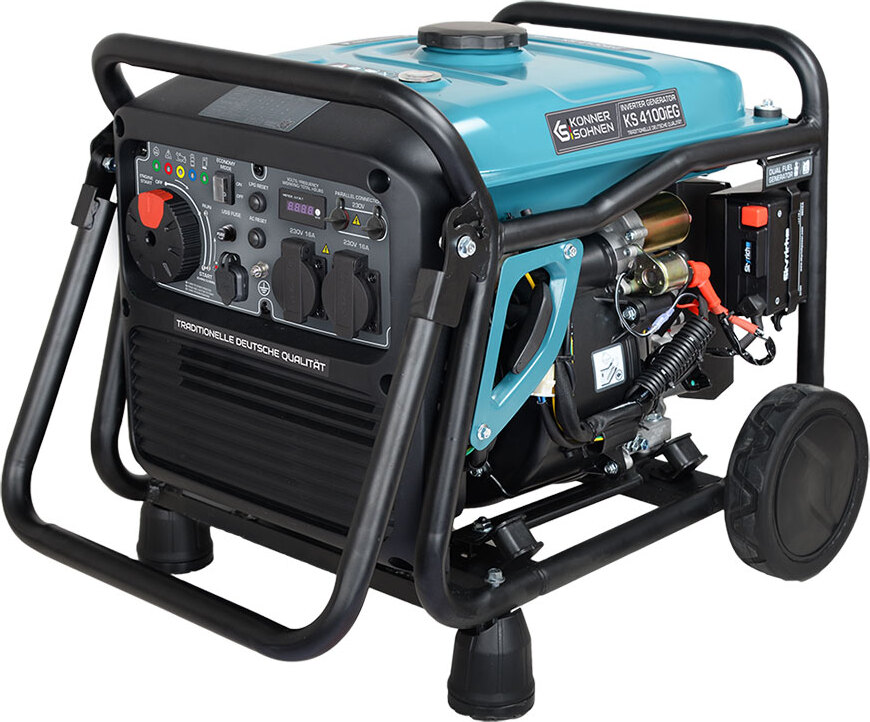 PLYN + benzín KS 4100iEG invertorová elektrocentrála generátor 4000W