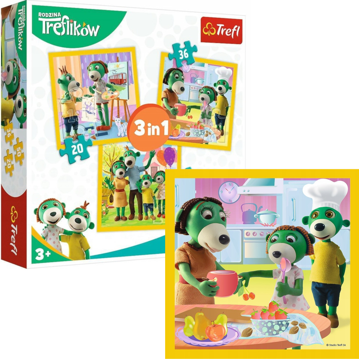 Puzzle Treflings: Zusammensein ist schön 3in1 (20,36,50 Stück) 5,99