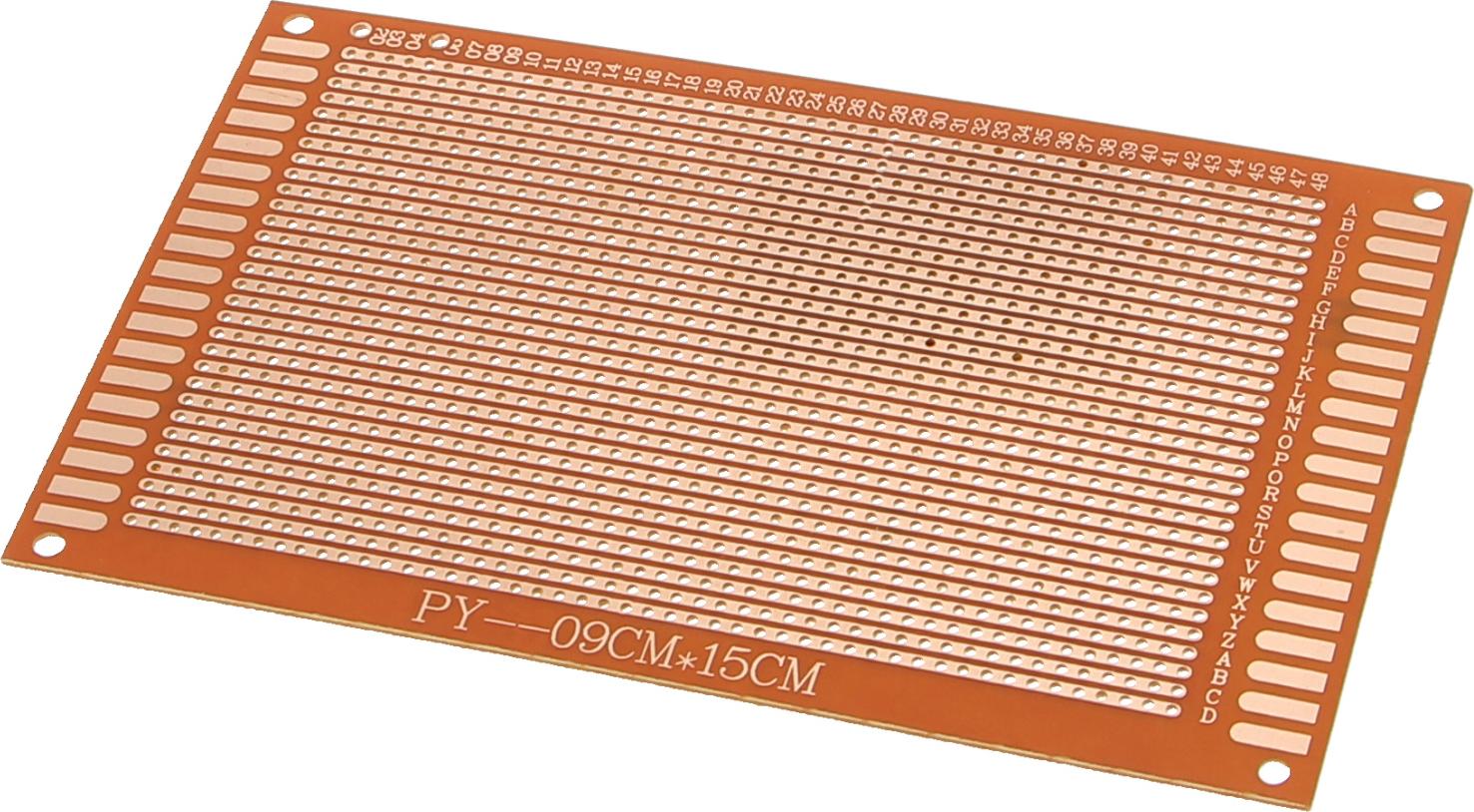 Funduino PCB Leiterplatte - 9x15 cm Rastermaß 2.54 mm