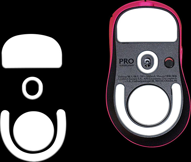 INF Verbessern Sie die Logitech GPW4 Maus mit Ice Version Grip Tape 373969