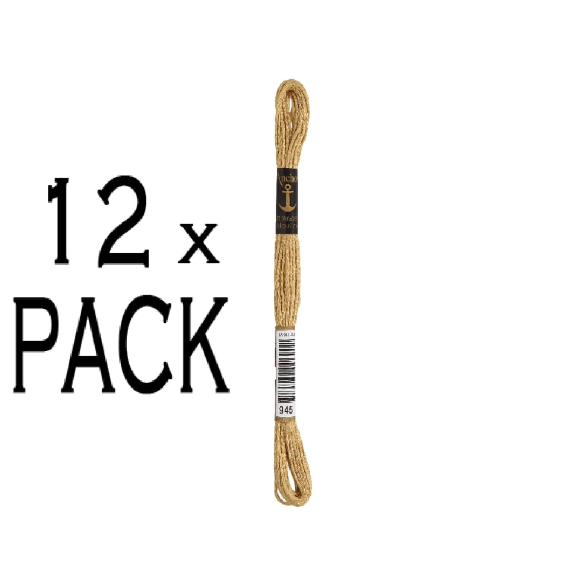 Anchor Books 12x Stickgarn Anchor Mouline Color 945, 6-fädig, 8 m 4635000-00945