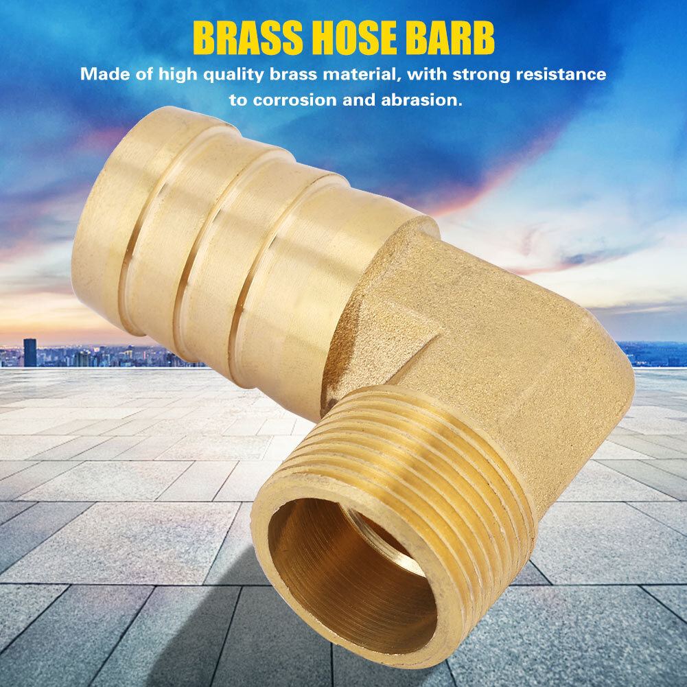 Cocosity Messing Schlauch Barb, Fitting Ellenbogen, Messing Rohrverschraubung, Messing Ellenbogen Barbed, G3/8 Messing Ellenbogen Barbed, Messing männlichen Ellenbogen