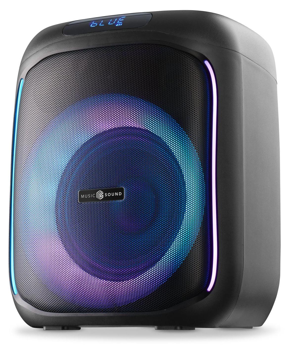 Music Sound 8018080479441, 40 W, Bezdrôtový, 0,85 m, Párty reproduktor, Čierna, Obdĺžnik