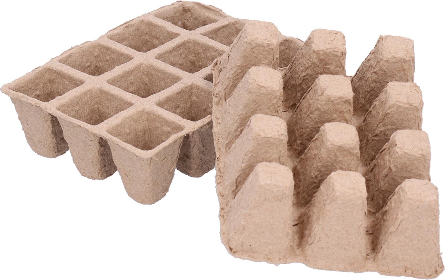 Cocosity 10Pcs 12?Grid Papier Torf Topf abbaubar Baumschule Sämling Cup Gartenarbeit Zubehör