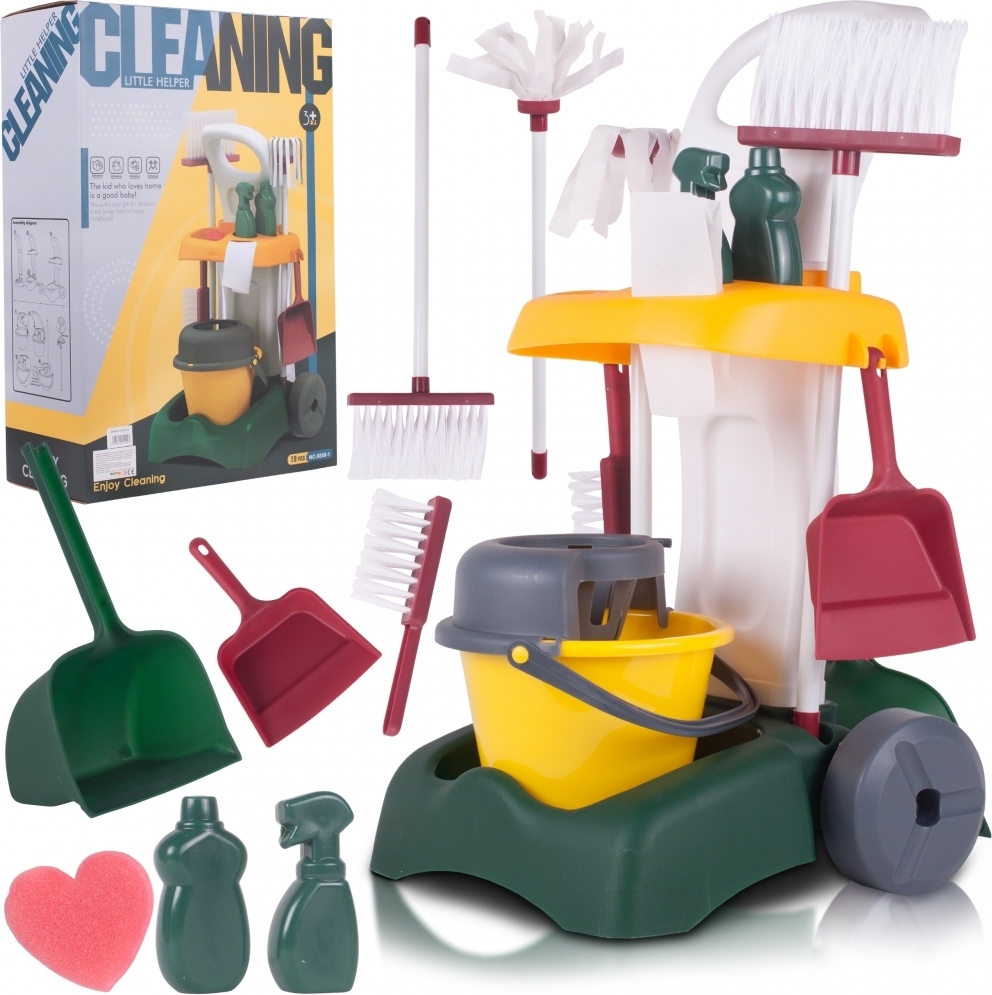 Requisite Needs Set Pulisci Pavimenti Smart Mop Black Edition – Secchio 13L + 3 Testine In Microfibra