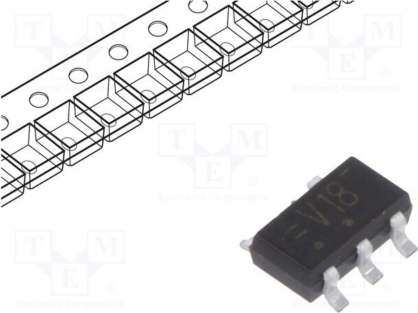 TNE 10x 741G18GV.125 Dekodierer, Multiplexer, Schalter SMD Demultiplexer,invertierend(nein) _1GH_74LVC1G18GV.125