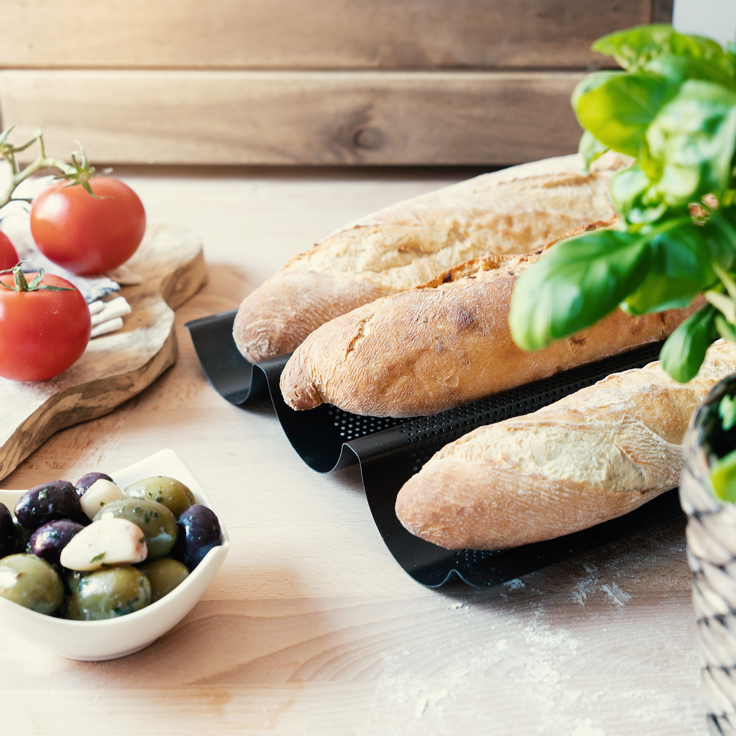 Französisches Brot Backblech Backform Baguette Antihaft-Kuchenform Werkzeug DE 