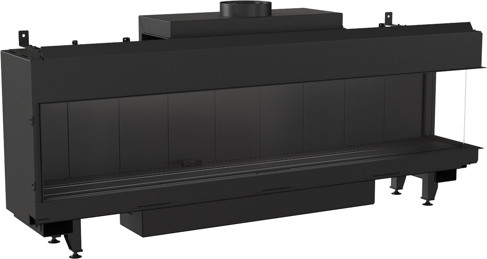 Plynový krb Leo 200 pravostranné propán ∅ 130/200 12,5 kW