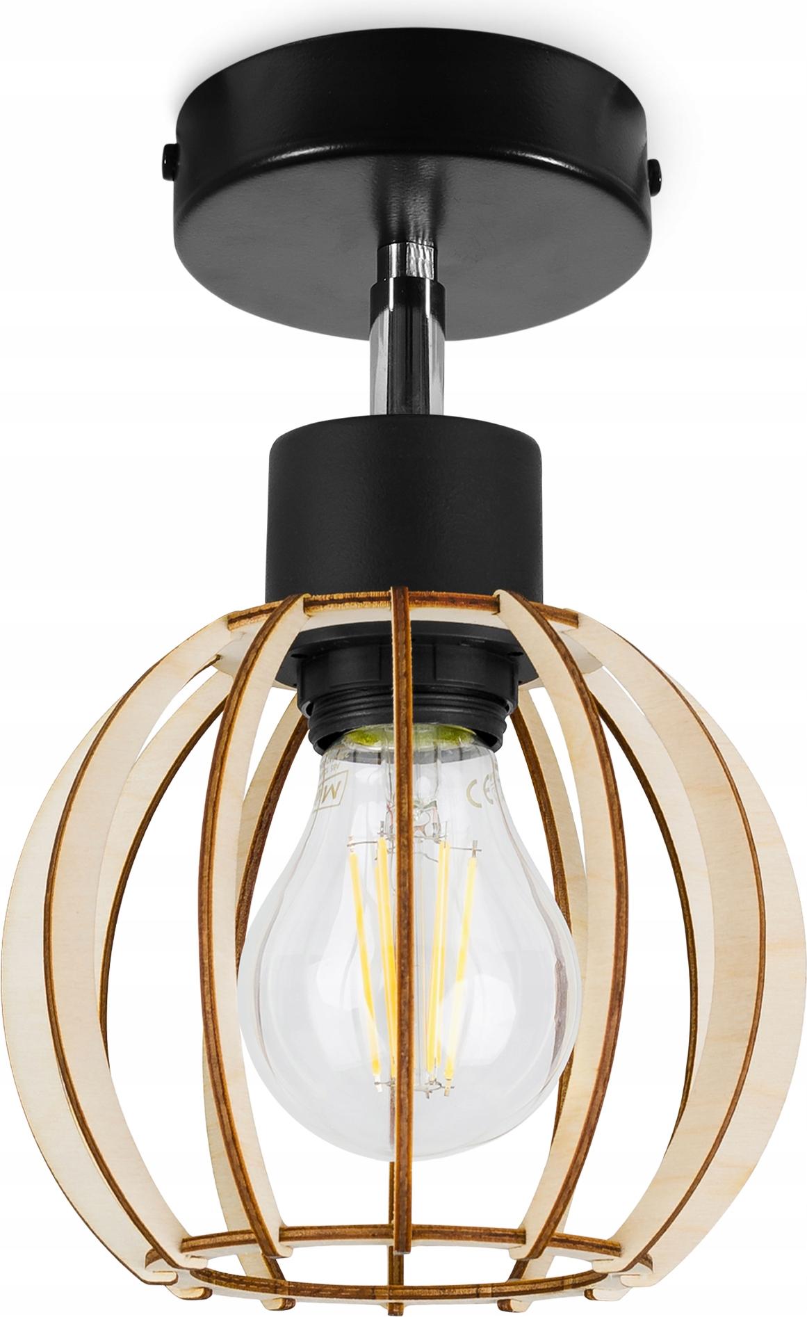LIGHT HOME LH Moderner LED Holz Kugel Spot – Wandleuchte & Deckenstrahler im Designstil