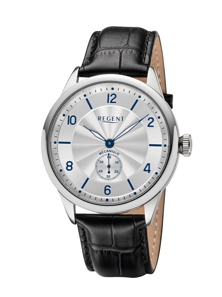Regent Herren Armbanduhr Leder Handaufzug GM-2202