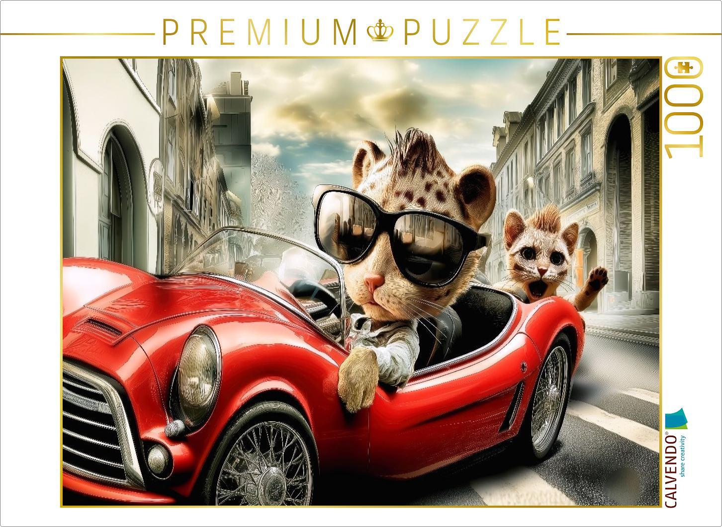 CALVENDO Puzzle Rückwärtsfahrer | 1000 Teile Lege-Größe 64x48cm Foto-Puzzle für glückliche Stunden