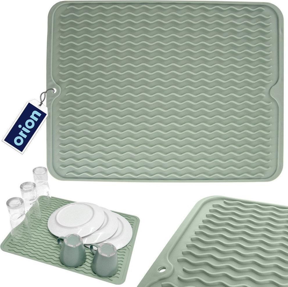Orion Geschirrtrockner Matte 40x30cm grün Gummi Spülmatte rutschfest