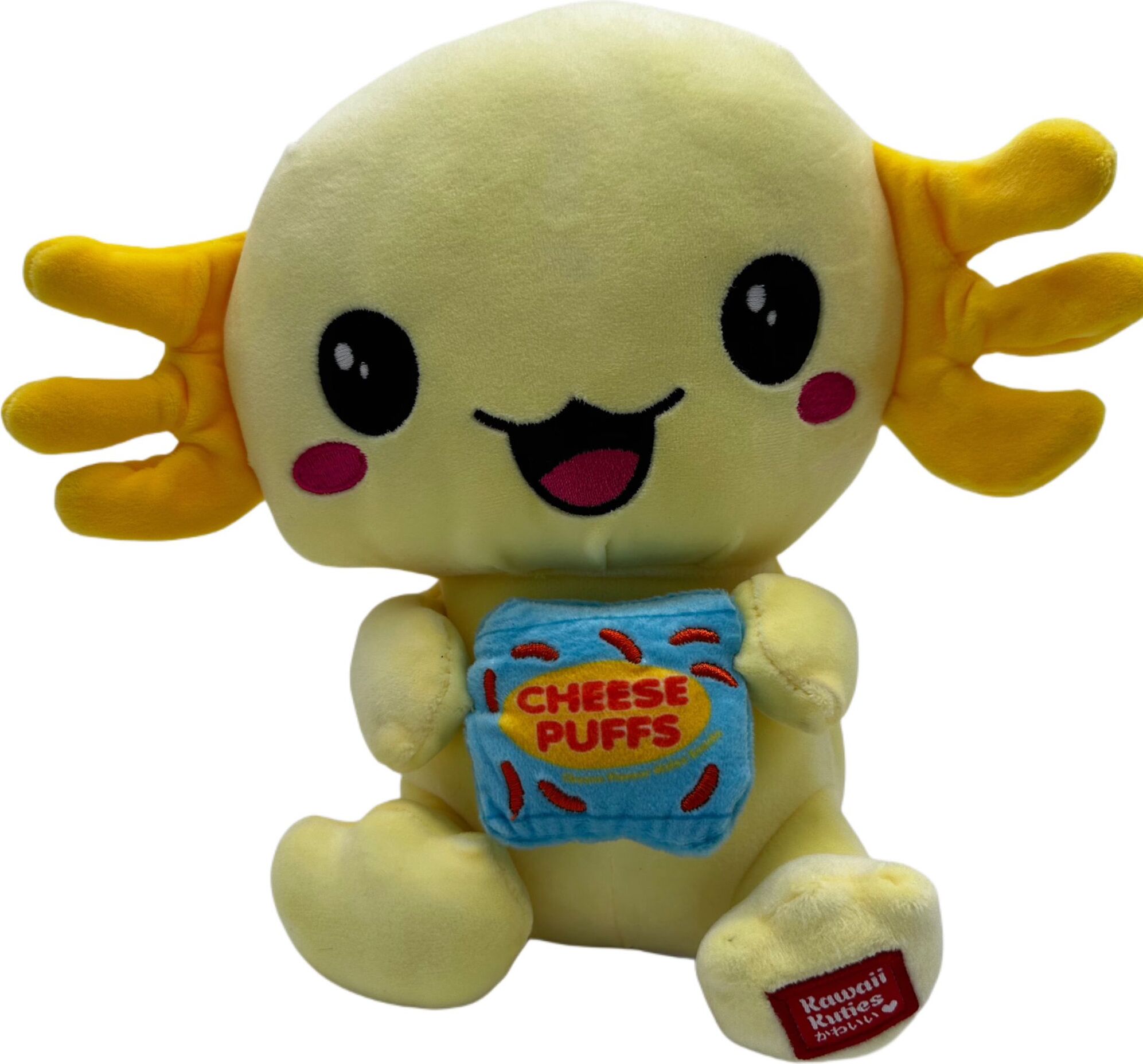 Kawaii Axolotl Kuscheltier Echse Molch Figur Plüsch 24 cm Plüsch gelb