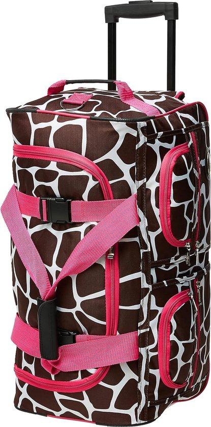 Famanu Plunjezak Rolltasche - Rosa/Giraffenmuster, Einheitsgröße SHSHOP
