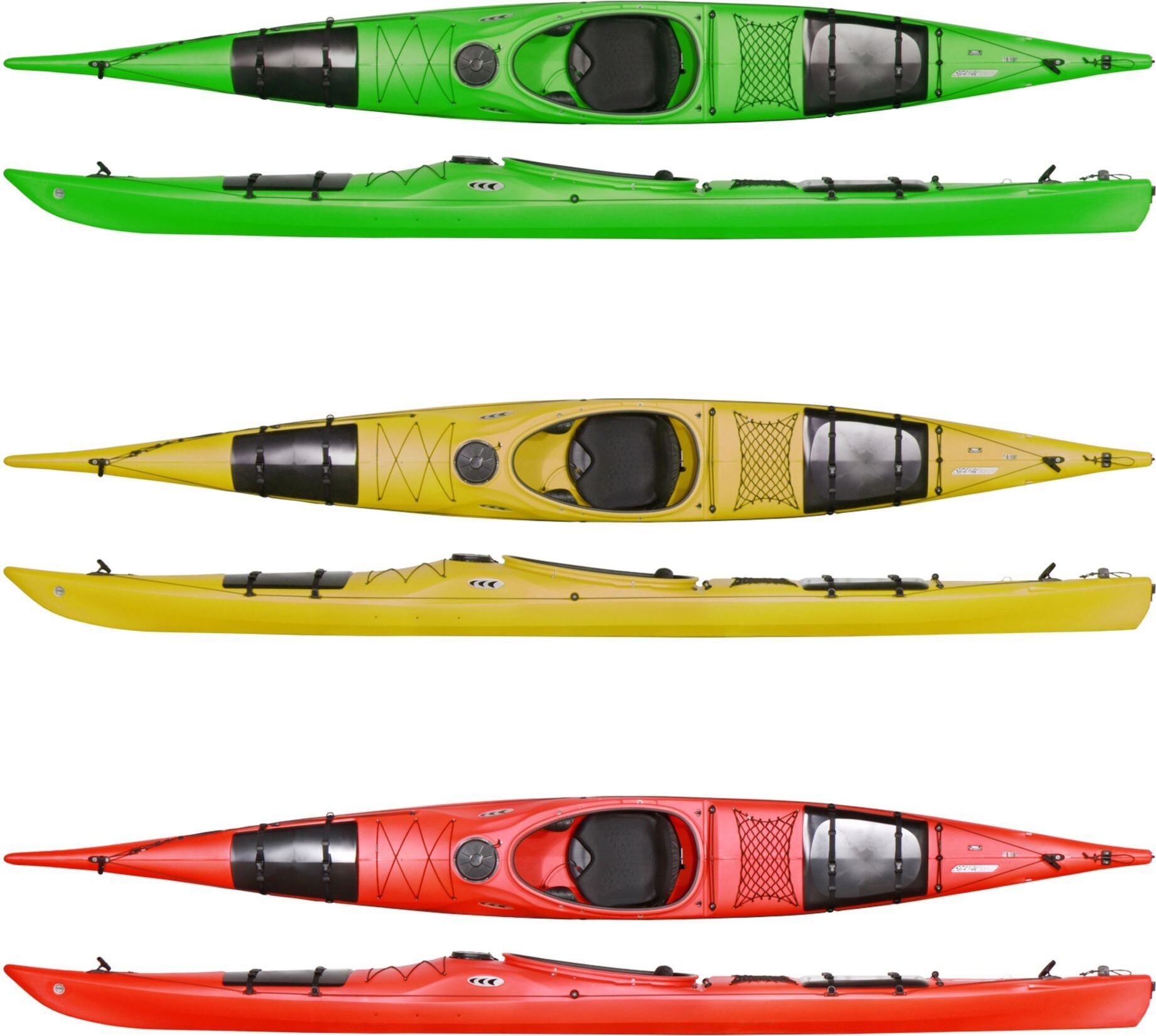 Prijon GmbH Prijon Seayak 500 LV tolles extrem wendiges Seekajak Tourenkajak f. lange Touren Prijon Farben:rot,Prijon Ausstattung:Standard